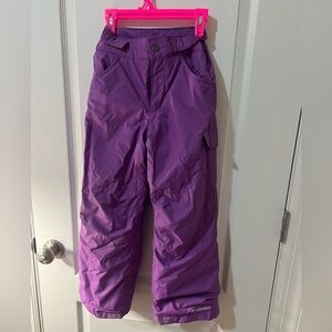 Kids Columbia Vibrant Purple Snow Pants